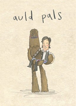 Who's the Han to your Chewie? Send this Star Wars inspired Birthday card to your favourite co-pilot. Designed by The Grey Earl.