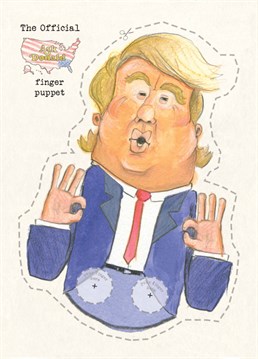 This is a hilarious Birthday card and fun gift all rolled into one! While away the hours perfecting your Trump impression with this design by The Grey Earl.