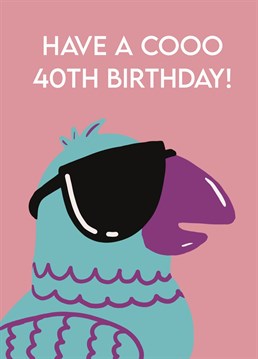 Say happy birthday to a coo guy or girl with this bird-rilliant card!    Another cute, cool and funny card from Emma TK Designs!