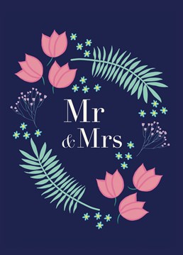 Weddings are back! Say congratulations to the happy couple with these modern floral cards.     Another cool, cute and funny card from Emma TK Designs!