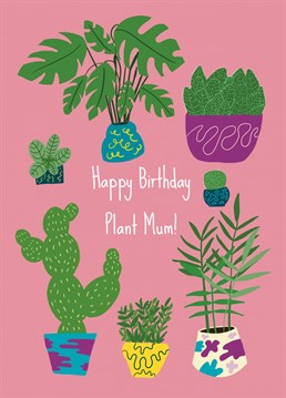 A plant-tastic card for a plant-tastic girl. She deserves a big happy birthday card (if you can find her among the leaves!)     Another cool, cute and funny card from Emma TK Designs!