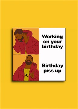 Drake knows how to enjoy his birthday. YOLO!
