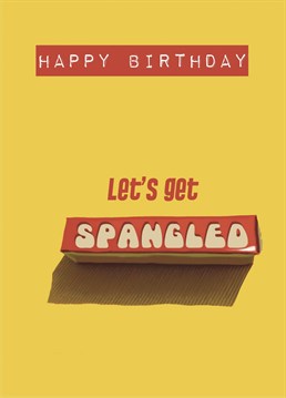 Send this 1970s inspired card to a retro spangle loving friend to guarantee a groovy birthday