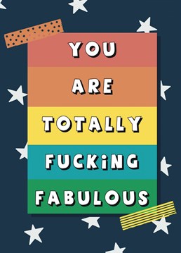 Let them know how proud you are of them with this Coming Out card by the Giddy Kipper.