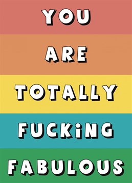 Send this happy rainbow card to someone who is amazing!
