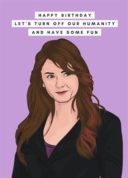 For your favorite vampire-obsessed friend, we've created the perfect Elena Gilbert birthday card. Featuring a whimsical illustration of the popular character and ample space for your own customized message. Let them know that you're thinking of them on their special day with this one-of-a-kind card!