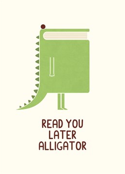 For those alligators with unread book piles.