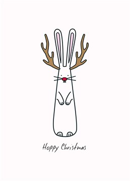 Hoppy Christmas Deer, by Hoppy Bunnies. I'm sure Santa would be more than happy for this reindeer-bunnies to pull his sleigh - if the RSPCA didn't get to him first! Send this cute card this Christmas to spread some joy!
