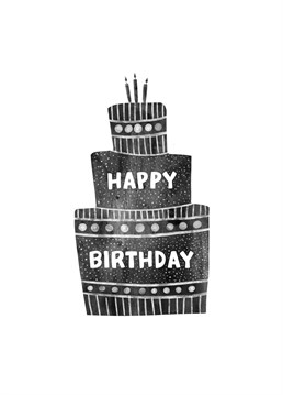 A black and white design for the monochrome enthusiasts among us. Send a simple birthday wish with this design from Hannah Boulter