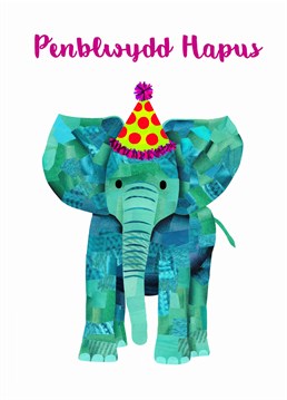 Say a gargantuan happy birthday with this lovely elephant inspired birthday card by Holly Collective.