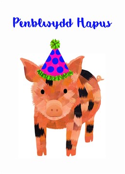 Oink oink oink, translation: Happy Birthday! Send this cute Holly Collective card and make their birthday extra special.