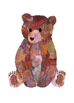 This adorable bear is a perfect companion to help you say hello! Wish them well with this cute Birthday card by Holly Collective.