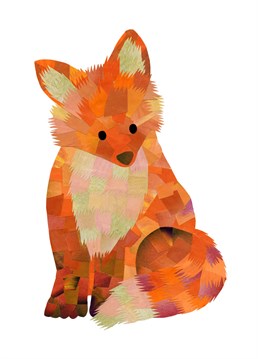 Say happy birthday with this cute fox card by Holly Collective.