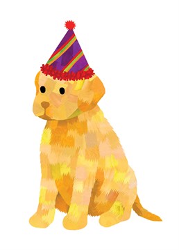 Wish them a very happy birthday with this sweet Labrador puppy birthday card! Designed by Holly Collective.