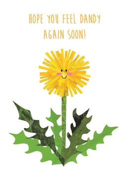 Bright and cheerful, this sweet dandelion card is perfect for sending get well wishes to a loved one.