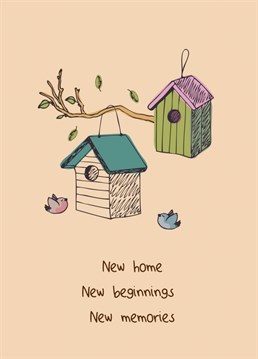 Send your friend or family this cute new home card