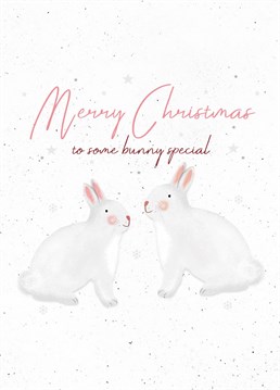 Cute Merry Christmas Card from 'some bunny special'