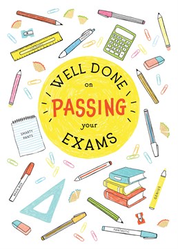 Exams are finally over and the best way to celebrate is with lots of rest and this card designed by Helen Thompson.