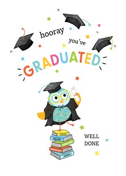 A card perfect for someone that has finished university and is now approaching the real world! A card by Helen Thompson.
