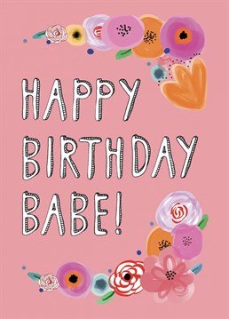 Wish your BFF a very Happy Birthday with this cute hand drawn card. Designed by Hello Hatty.
