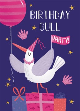 Wish the Birthday Gull a very Happy Birthday with this cute seagull design!