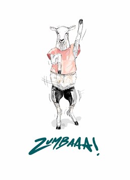 This cheeky sheep is getting into shape doing all this Zumbaaah! This How Funny Birthday card would be perfect for any occasion.