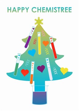 The perfect Christmas card for the chemistry minded. This science themed card features test tubes, DNA and lots of love. Card design by Heidi Sturgess