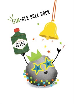 Send your loved ones this Gin-gle bell rock Christmas card to get them into the Christmas spirit!