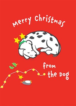 Wish all Dog lovers a Merry Christmas with this cute Dog Christmas card.