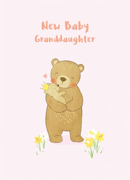 Celebrate someone becoming a grandparent with this cute bear card.