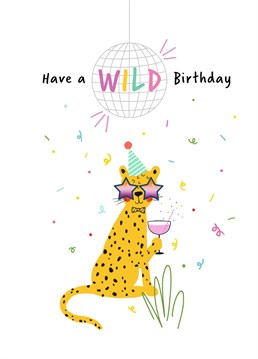 They're on the prowl to have some fun! Wish your bestie a wild birthday with this fierce birthday card.