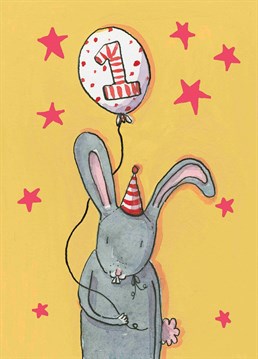 Hop into your first birthday with this card by Helen Wiseman