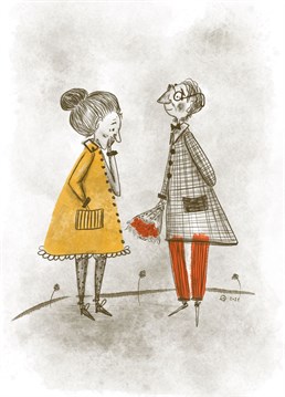 Do you have someone you want to get old? Do you want to buy her flowers every day? Anniversary card is cheaper. Words are overrated. Sometimes illustrations said it all. Use this beautiful????designed Anniversary card by ana salopek/gospodica????ura in collaboration with the Illo Agency instead????of flowers.