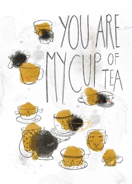 Having a favorite person in your life feels like the best morning tea ritual. Send this Anniversary card to your favorite person while you enjoy????in your tea. Tips for sharing: send it with a box of your favorite tea.????Designed by Ana Salopek/gospodica????ura in collaboration with the Illo Agency.
