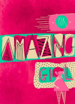 Colorful????and playful????just like every amazing girl????deserves. Birthday card for her amazingness.????Designed by Ana Salopek/gospodica????ura in collaboration with Illo Agency.