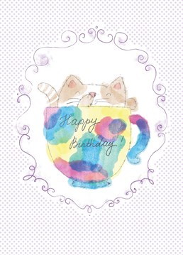Wish someone special a Happy Birthday with this sweetie watercolor kitten.  Give tenderness and love with Dina Usmandi cards.  Designed in collaboration with the Illo Agency