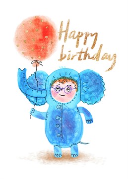 Say "Happy Birthday" to your little sweet elefant with this sweet card by Dina Usmandi. Created in collaboration with ILLO Agency.