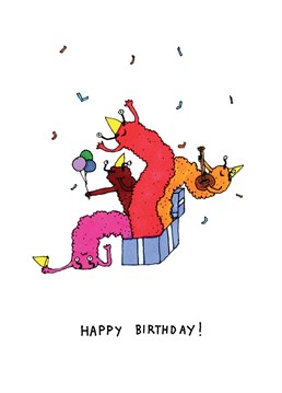 Wish them a happy surprise birthday! Anniversary card designed by Guillaume Cornet