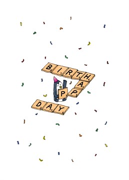 With them a happy birthday with this cute card designed by Guillaume Cornet.