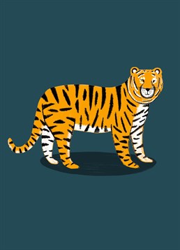 Cute tiger illustration. This print is a high quality reproduction of one of my original drawings