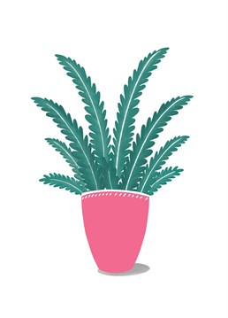 Cute plant illustration. This card is a high quality reproduction of one of my original drawings.