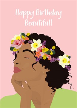 Send this cute card to a birthday queen and make her feel like the most beautiful girl in the world on her special day!    Designed by Nubiart in collaboration with the Illo Agency.