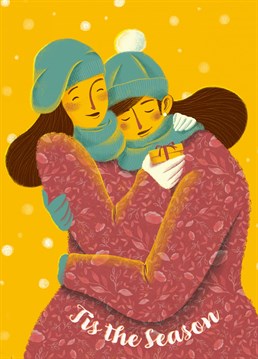 Lots of hugs this Christmas. Say Merry Christmas with this sweet and cosy card. "Designed by Simona De Leo in collaboration with the Illo Agency."