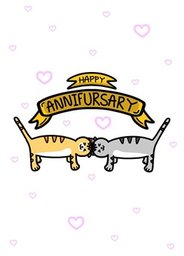 Feline romantic? Send love to your soulmate and fellow cat person to celebrate your anniversary. Designed by Innabox.