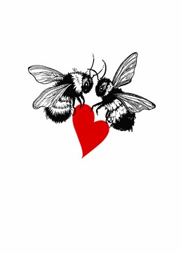 Gift this Anniversary card to your partner and get your buzz on! A valentine's day Anniversary card designed by Ink Inc.
