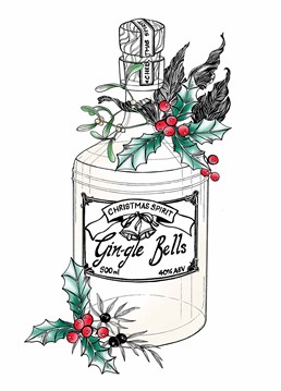 Get them in the spirit with this gin themed Christmas card by Ink Inc.