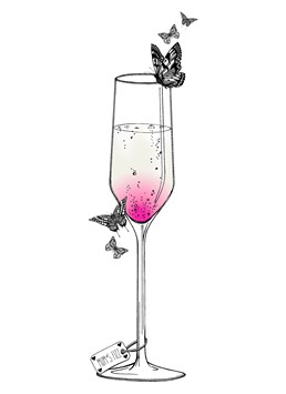 Is prosecco your Mum's favourite tipple? Celebrate Mother's Day the stylish way with this Ink Inc Birthday card.