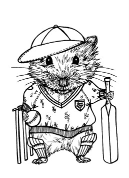Have you ever seen anything cuter than this cricketing Hamster?! Ink Inc are pulling on our heartstrings right here.