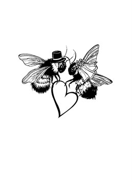 This lovely Ink Inc card is perfect to send to the bee-autiful couple on their wedding day.