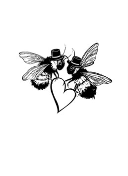 This lovely Ink Inc card is perfect to send to the bee-autiful grooms on their wedding day.